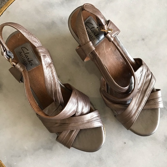 Clarks wicker wedge heels - Picture 2 of 8